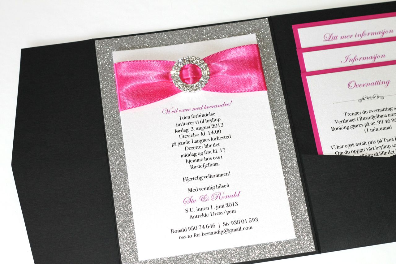 Embellished Paperie Blog Silver Glitter Hot Pink And Black Embellished Paperie Blog Silver Glitter Hot Pink And Black Wedding Invitations