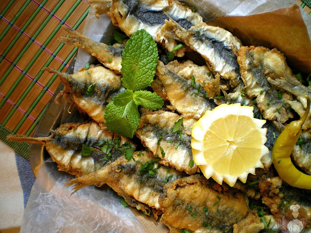 Sardinas o boquerones en Charmoula