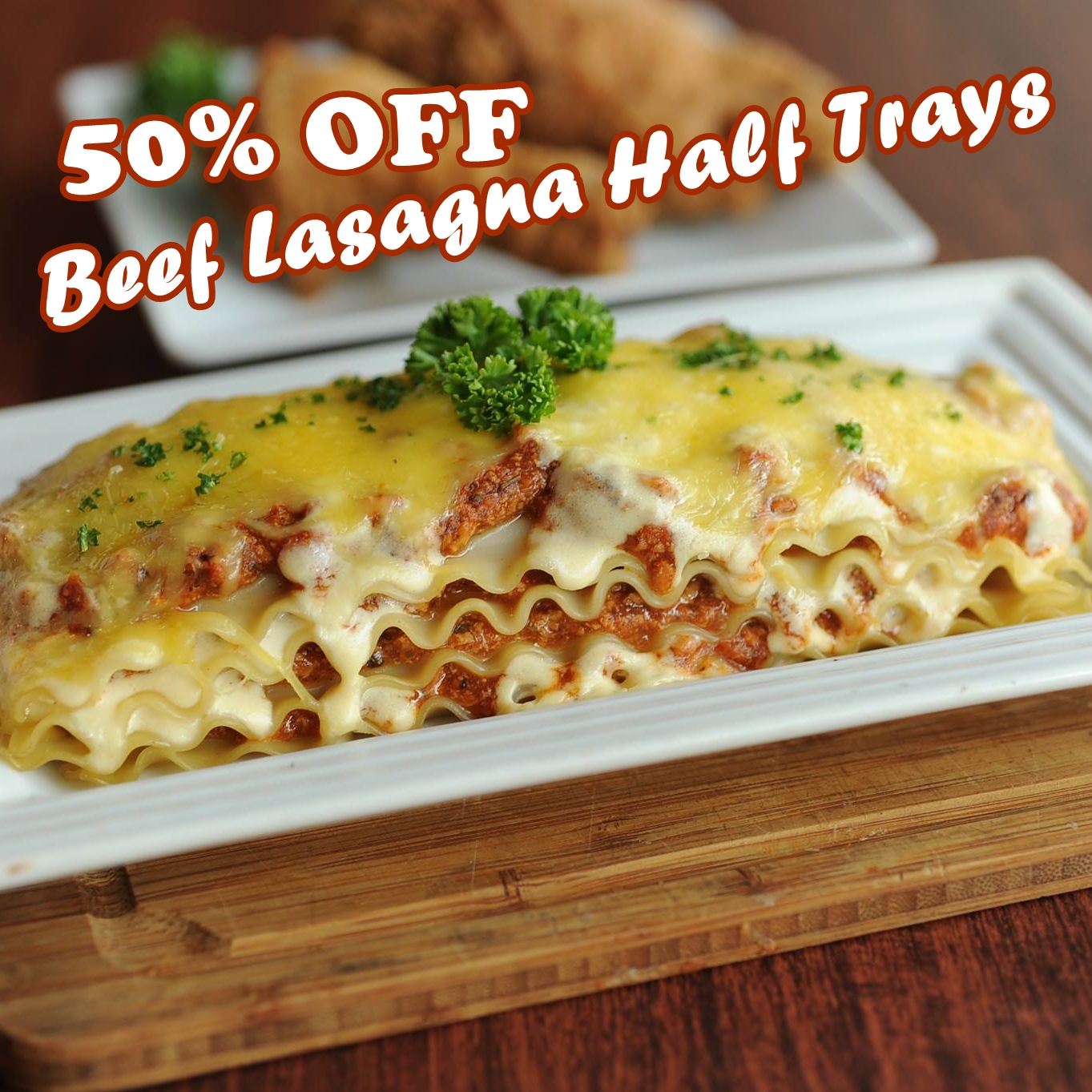 The Daily Talks 50 OFF House of Lasagna’s Beef Lasagna Half Tray!