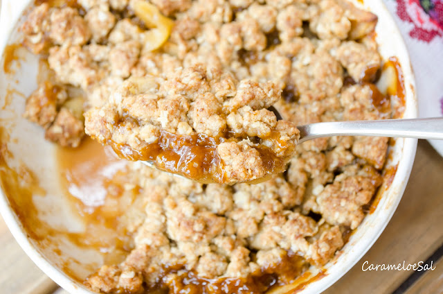 Apple Crisp-Torta de Maçã com Cobertura Crocante