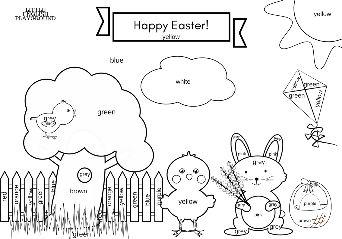Easter Colouring Pictures And Games 114