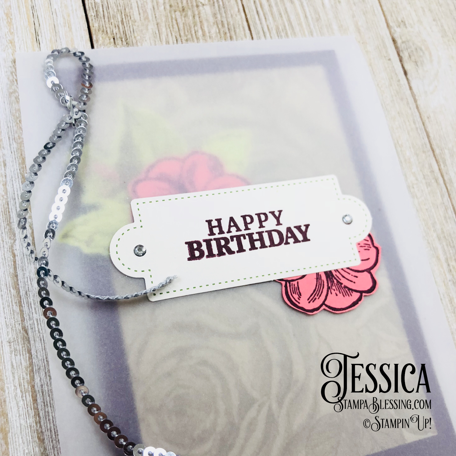 Stamp a Blessing How to Use Vellum for your Cards