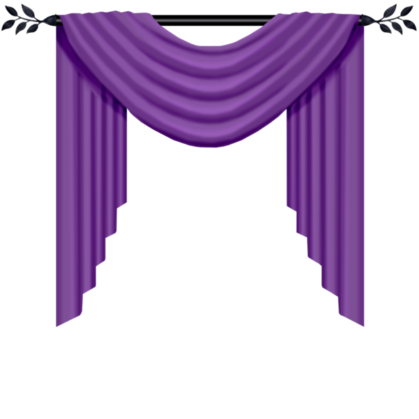 purple curtains