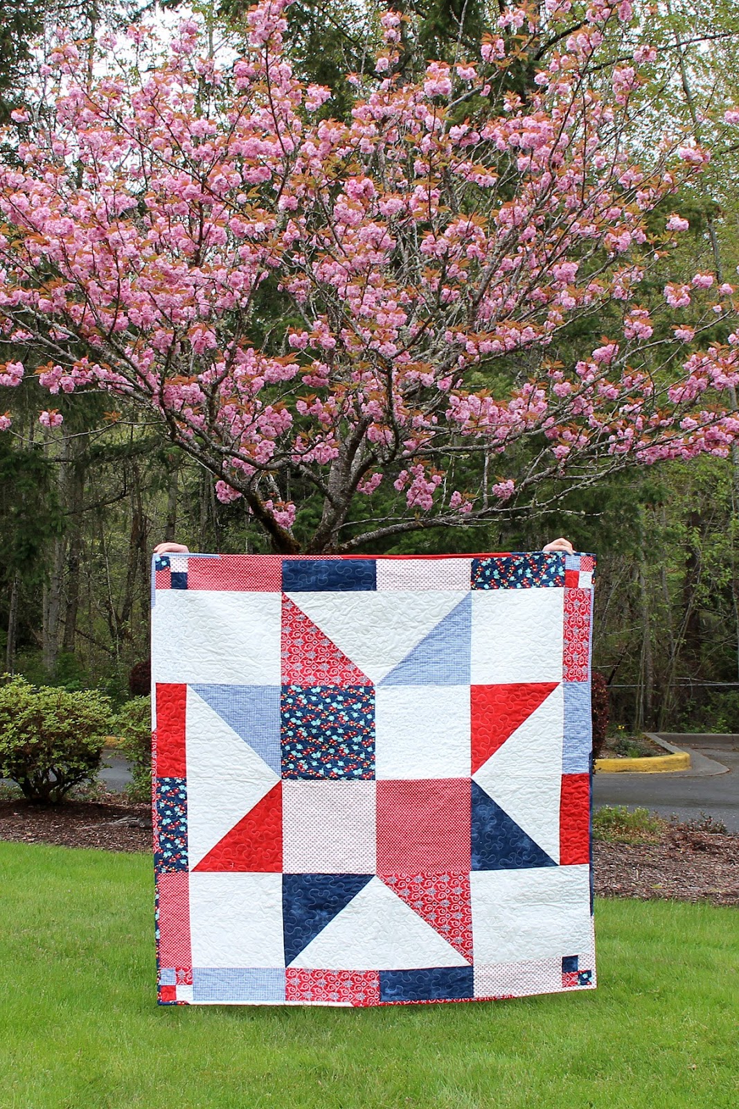 A Bit of Scrap Stuff Mostly Crafty Yankee Doodle Star Quilt with
