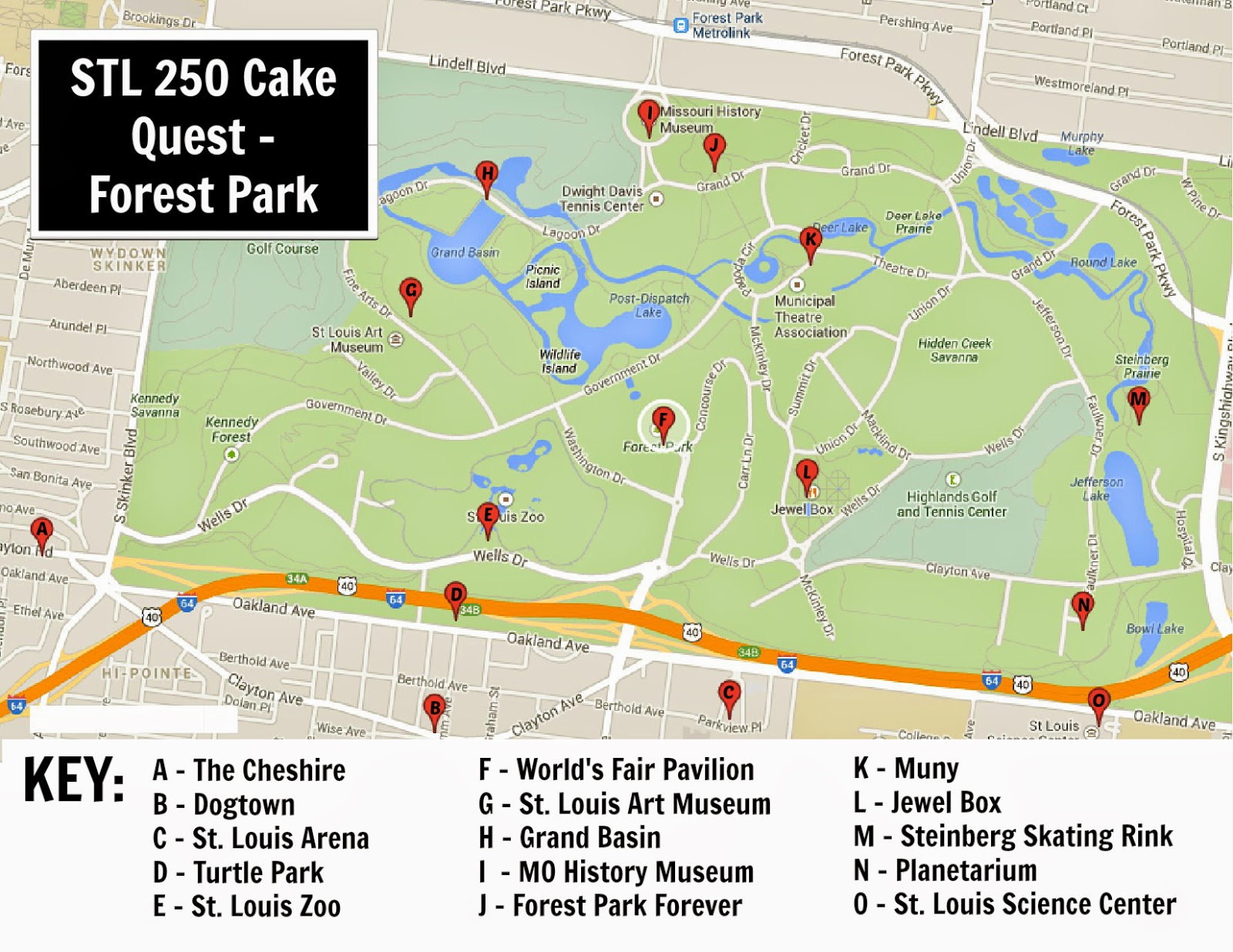 Keeping up with the Kiddos: STL 250 Cake Quest - Forest Park (Part 2)