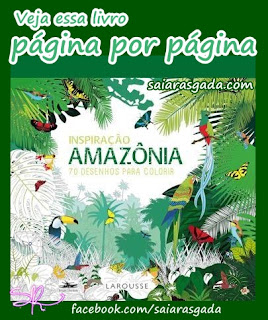 resenha livro de colorir inspiração amazônia 70 desenhos para colorir