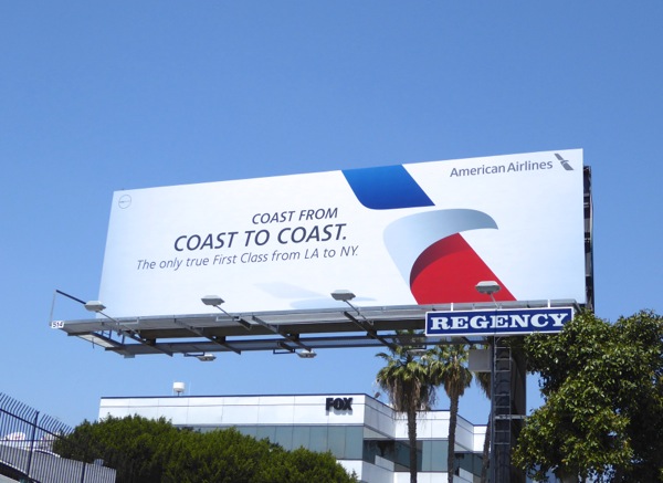 American Airlines Coast from coast to coast billboard Bundy Drive American Airlines Coast from coast to coast billboard