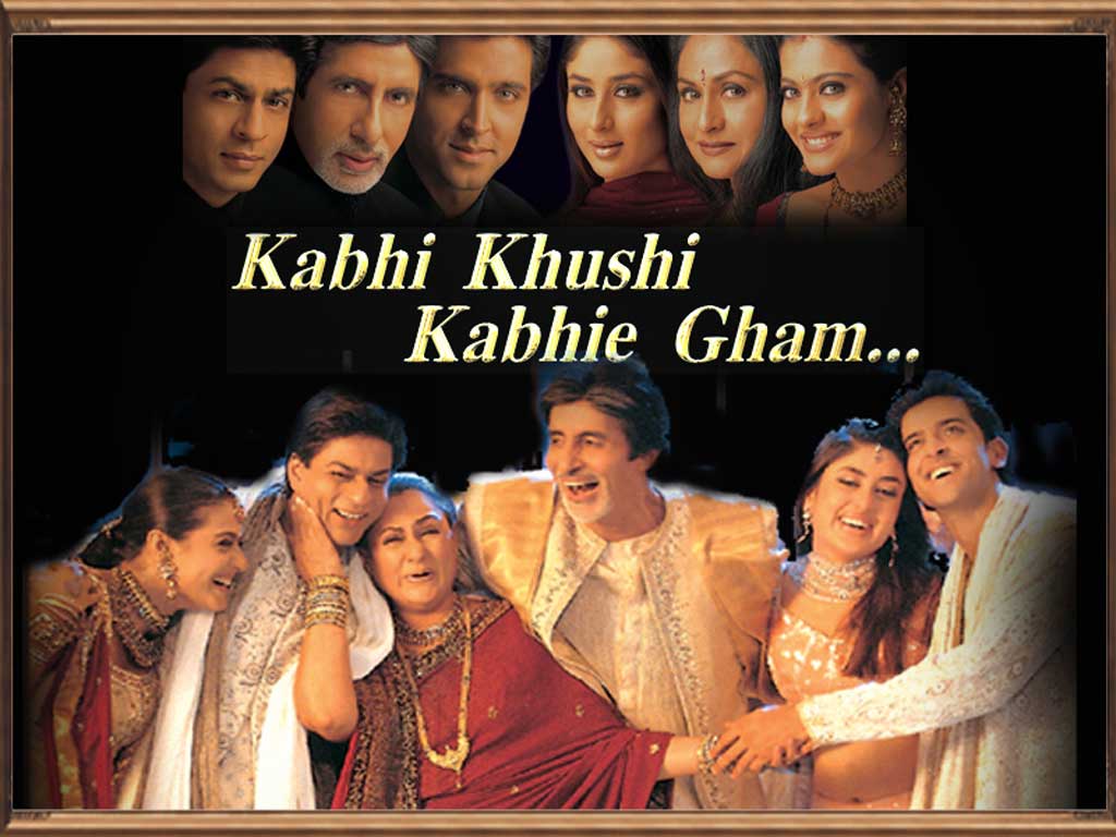 Kabhi Khushi Kabhie Gham Poster, image size:1024x768