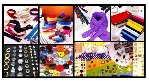 Textile Garments Accessories | Trimmings | List of Garment Accessories in