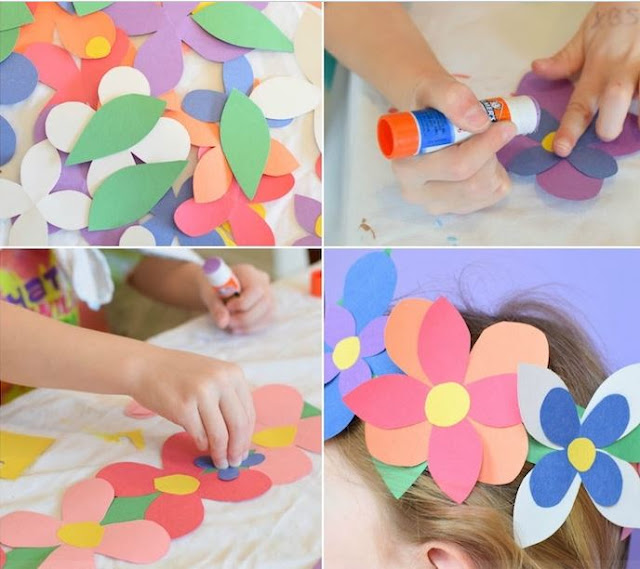 أشغال يدوية بالورق الملون بالخطوات