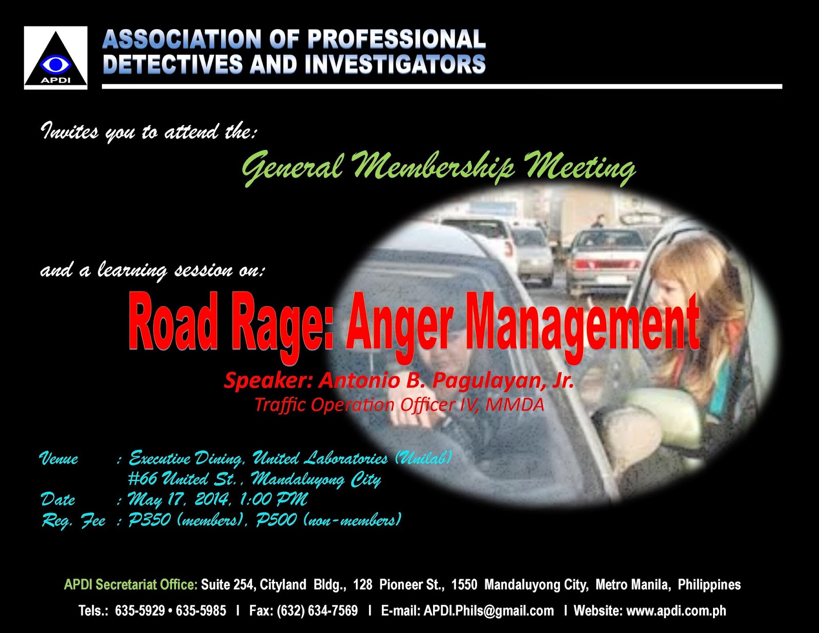 Manila Detectives Road Rage Anger Management
