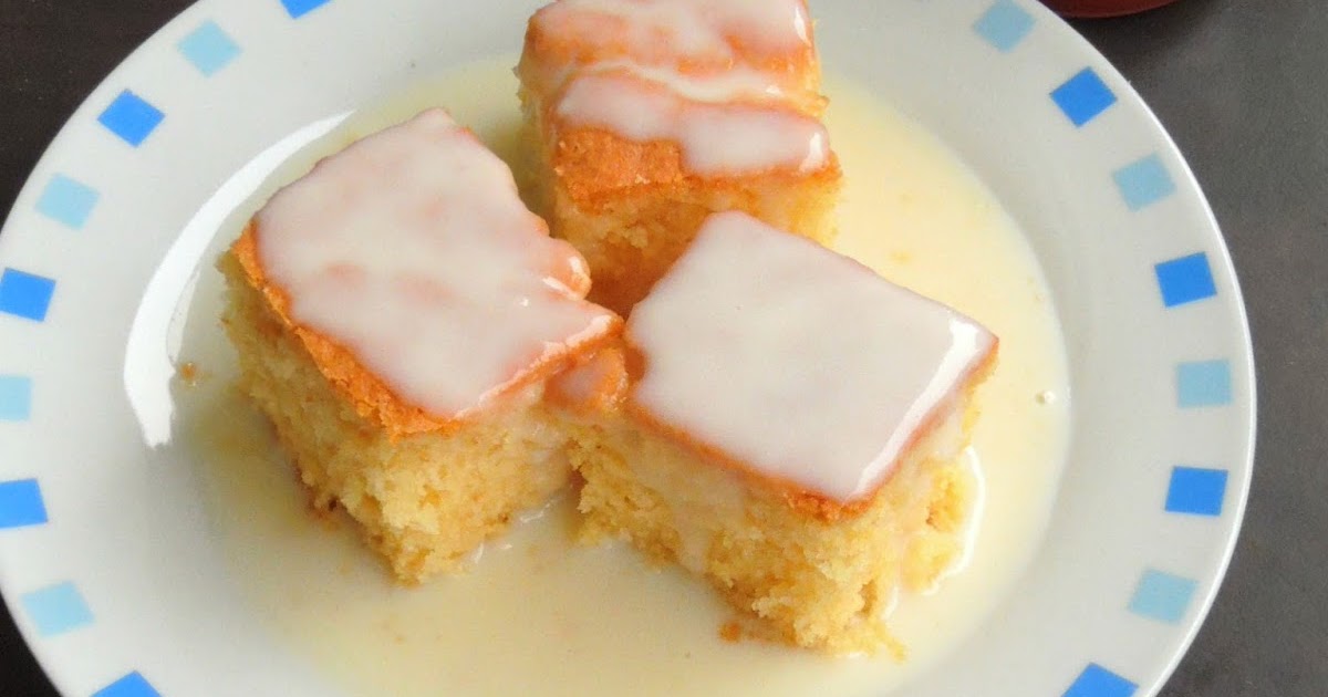 Priya's Versatile Recipes Cottage Pudding with Vanilla Sauce