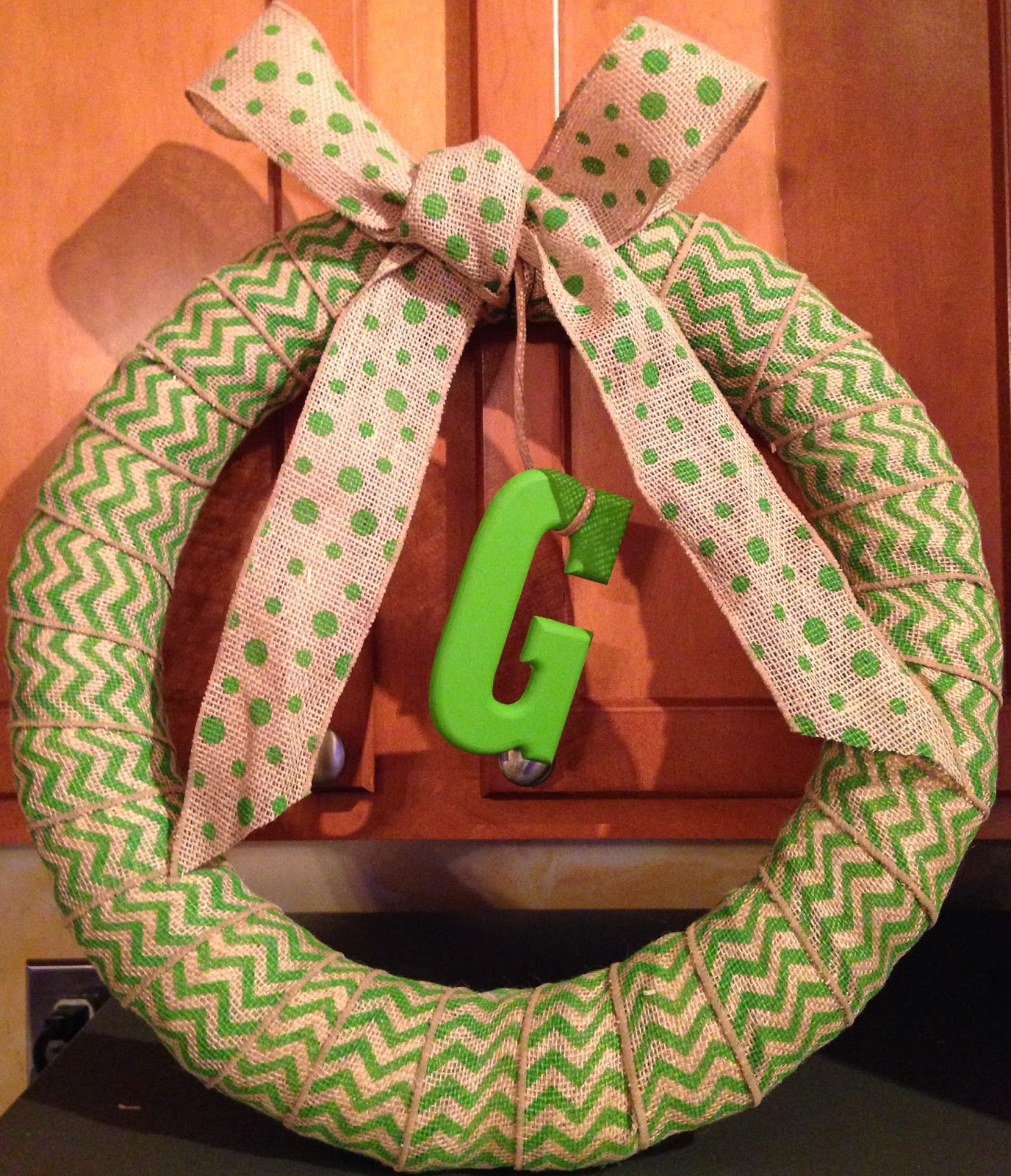 simple monogram wreath diy