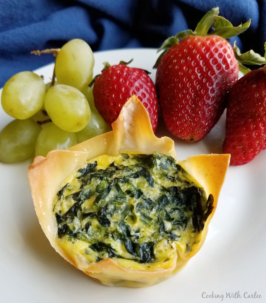 Cooking With Carlee Mini Spinach and Cheese Quiche