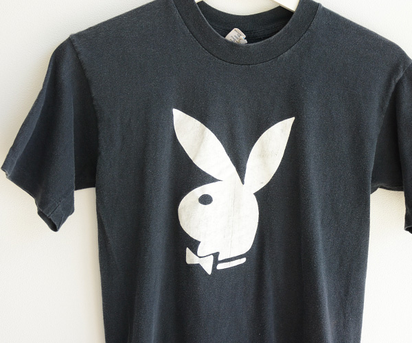 70年代 ヴィンテージ プレイボーイ PLAY BOY Tシャツ 黒