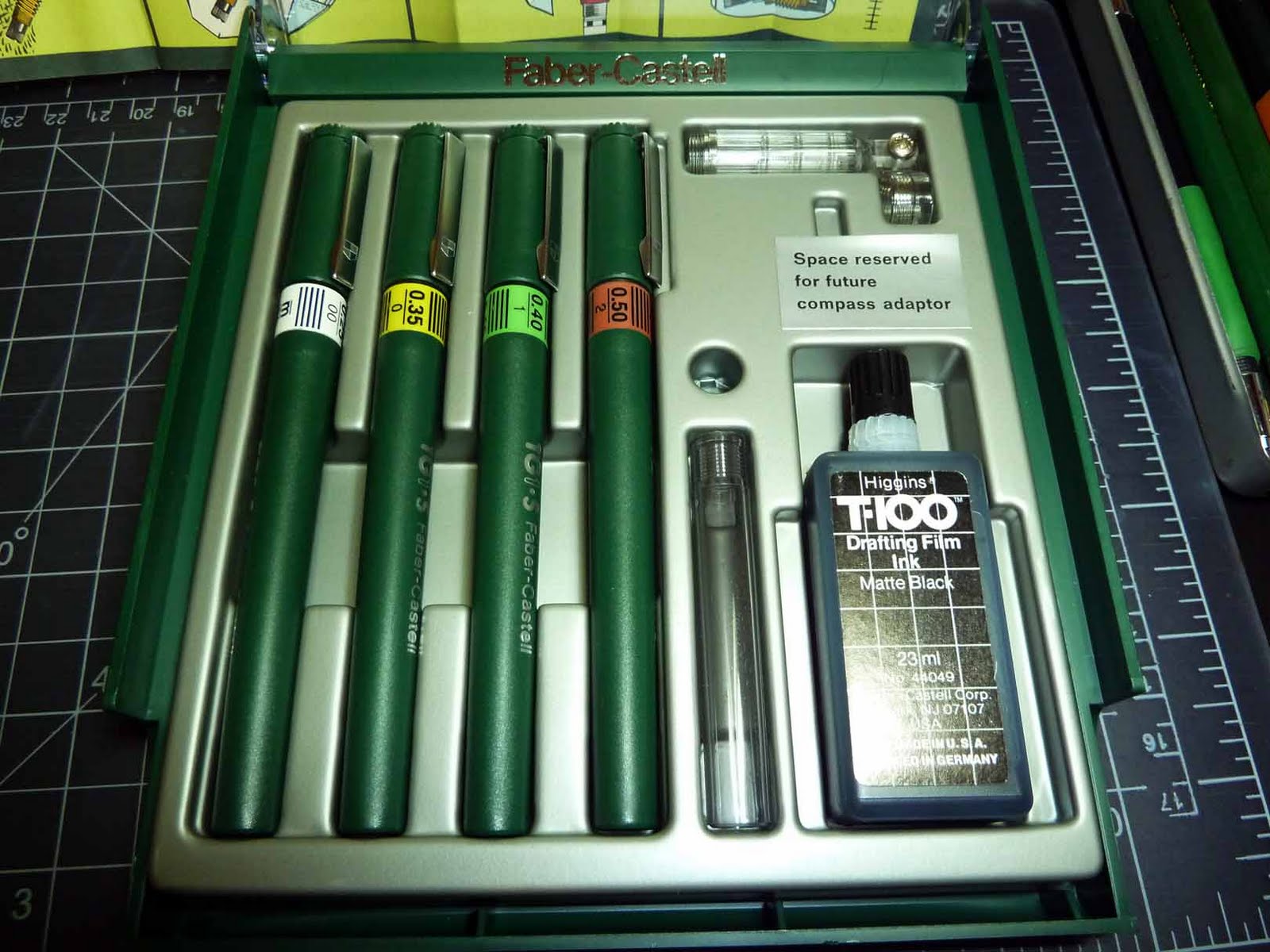 Faber Castell TG1 System Technical Drafting Pen Set Spotlight
