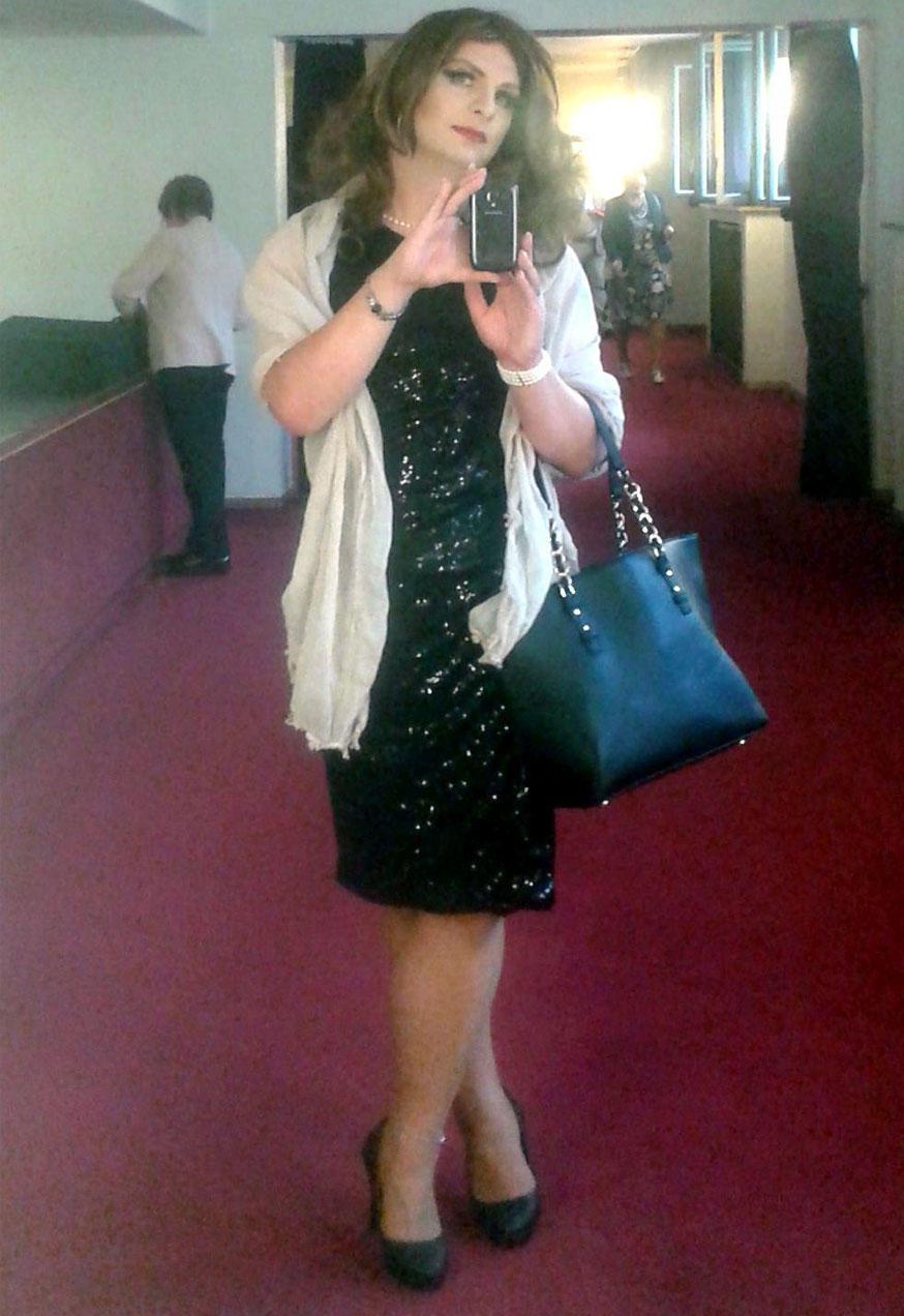 Crossdresser Jennifer Feminin Modisch Crossdresser Viktoria