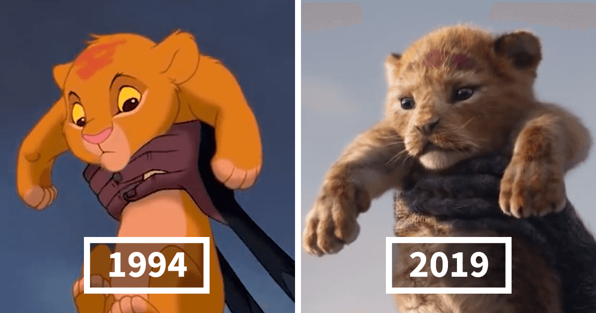 A Fan Compared The Lion King 2019 To The 1994 Disney Animation Side By Side
