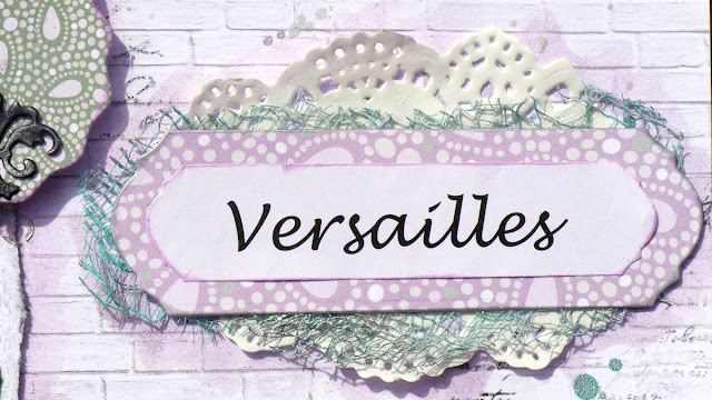 Versailles Scrapbook Page by Katherine Sutton for BoBunny using Garden Party