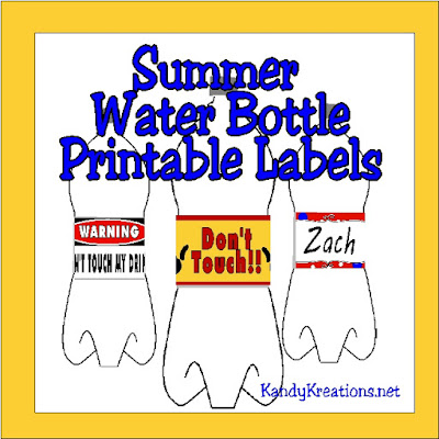 Stay organized and hydrated this summer with these fun water bottle label printables. With four designs, you can enjoy some personalized drinks for everyone.