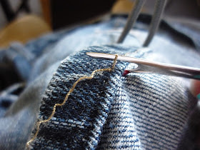 Green Willow Pond: How to Take in the Legs of Jeans