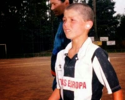 Kid pictures of Famous Football players