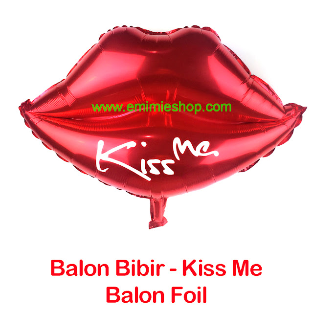 Balon Foil Bibir - Bibir - Balon Foil Kiss Me