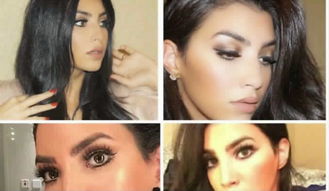Saudi girl similar to Kim Kardashian that ignited social networking sites