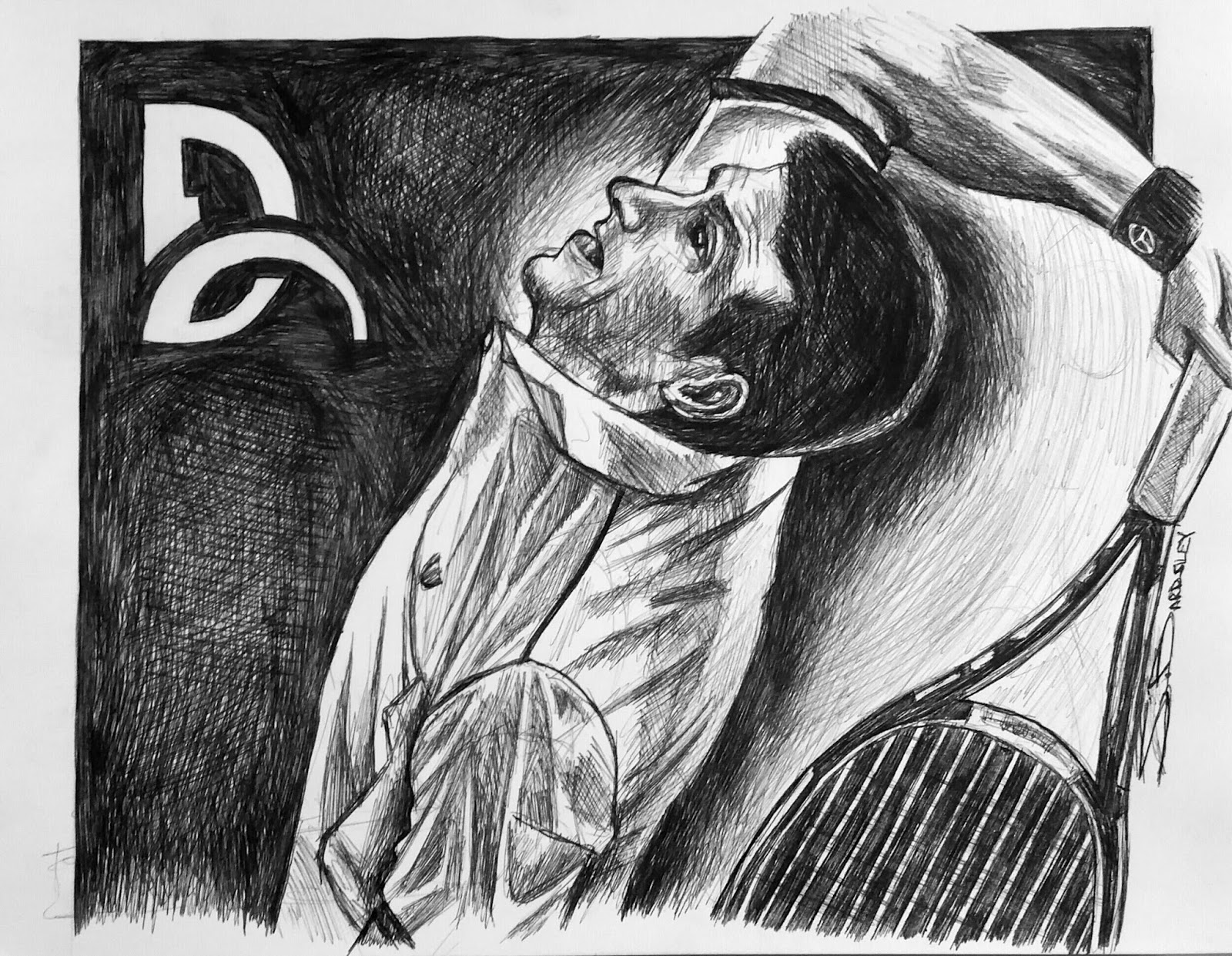 Bardsley Sports Art Novak Djokovic 2015