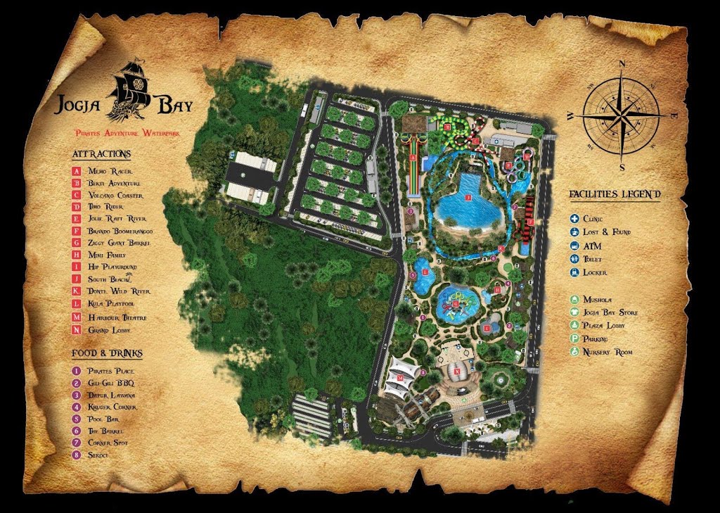 Jogja Bay Adventure Pirates Waterpark, Wahana Air Terbesar Di