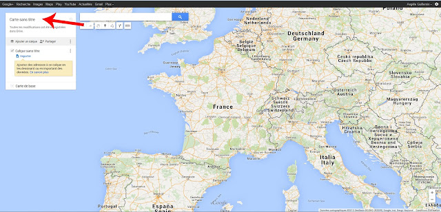 changer nom carte Google Maps