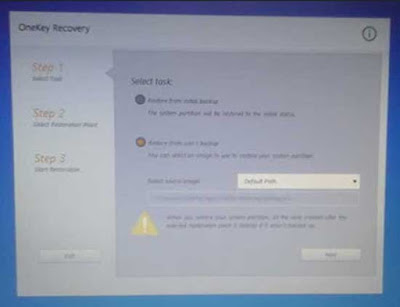 How to Recovery Lenovo Laptops using One Key Recovery
