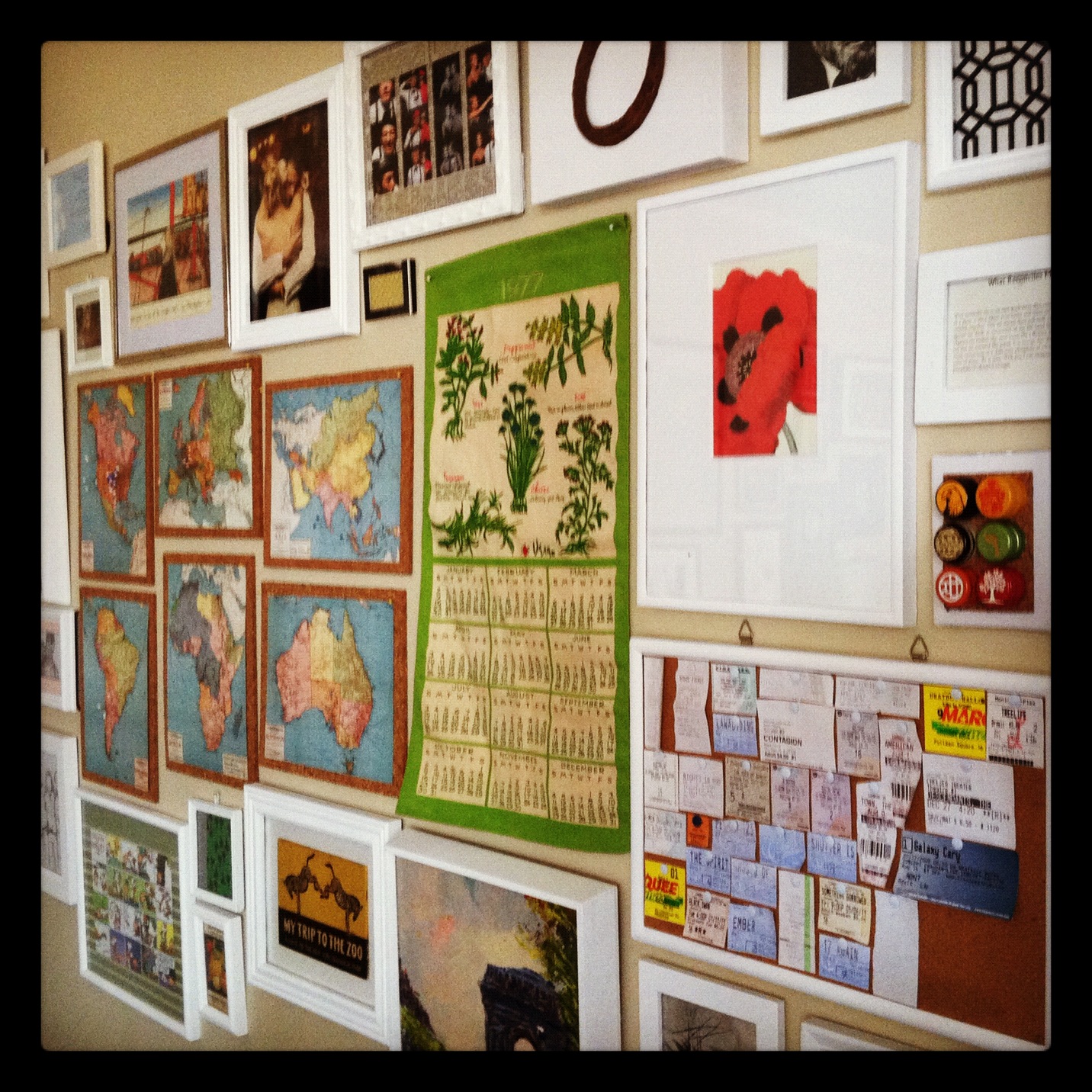 GraceAdkinsDesigns Dining Room Wall Collage By Jad and Grace