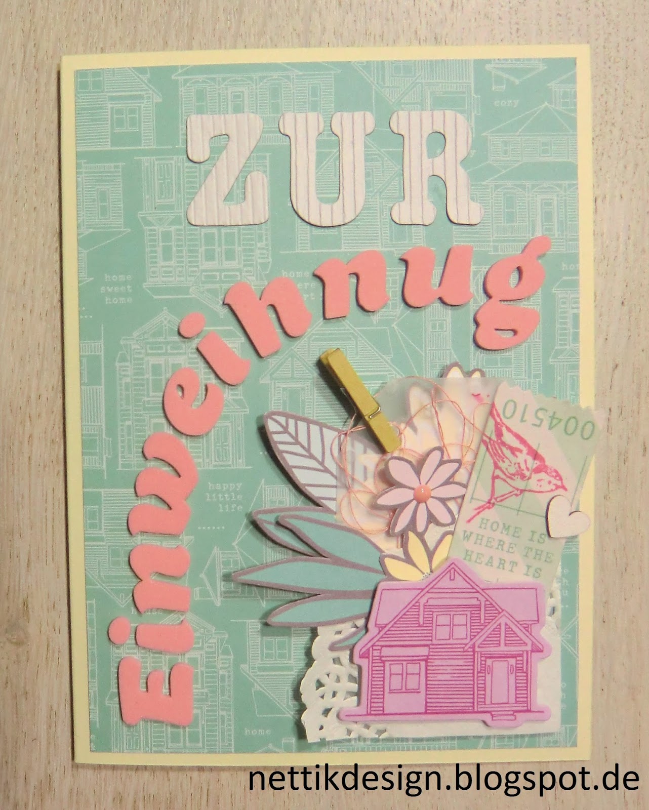 nettik design Karte zur Hauseinweihung