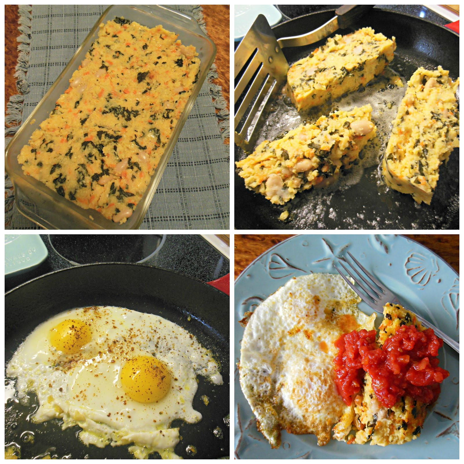 Grilled Polenta with Fried Eggs and Tomato Sauce Our Sunday Cafe, the