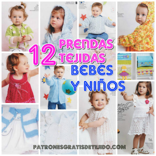 Prendas tejidas para bebes y niños con patrones revista todo moda