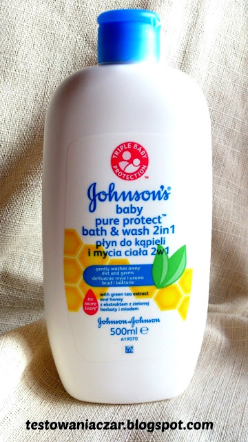  Kąpiel bez bakterii z płynem JOHNSON'S® Baby Pure Protect. 