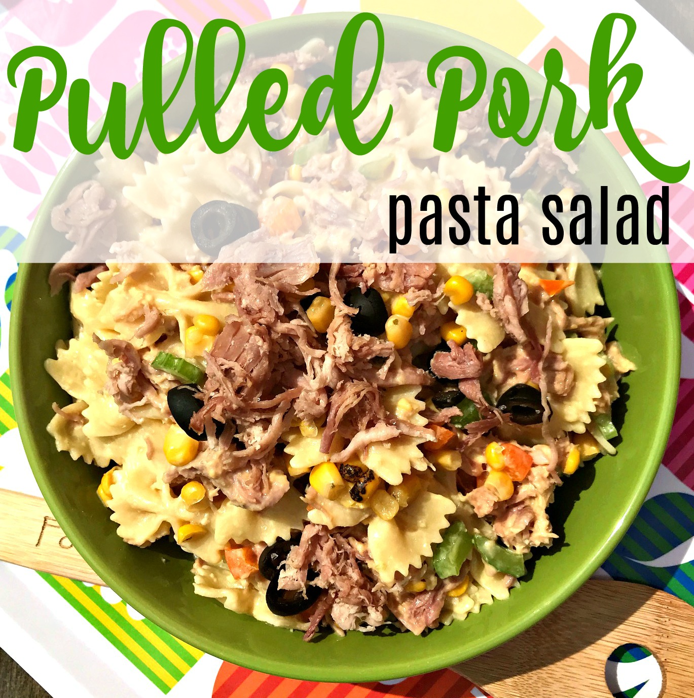 Recipe Pulled Pork Pasta Salad The Food Hussy!