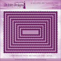 Divinity Designs LLC Custom Scalloped Rectangles Dies