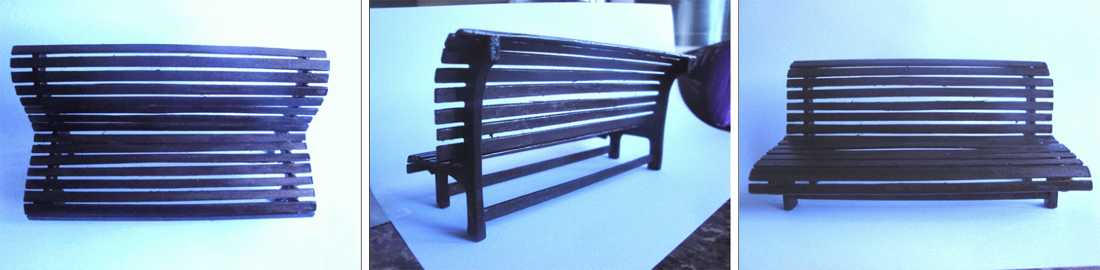 Zoila&Juan: Maqueta Banco Madera