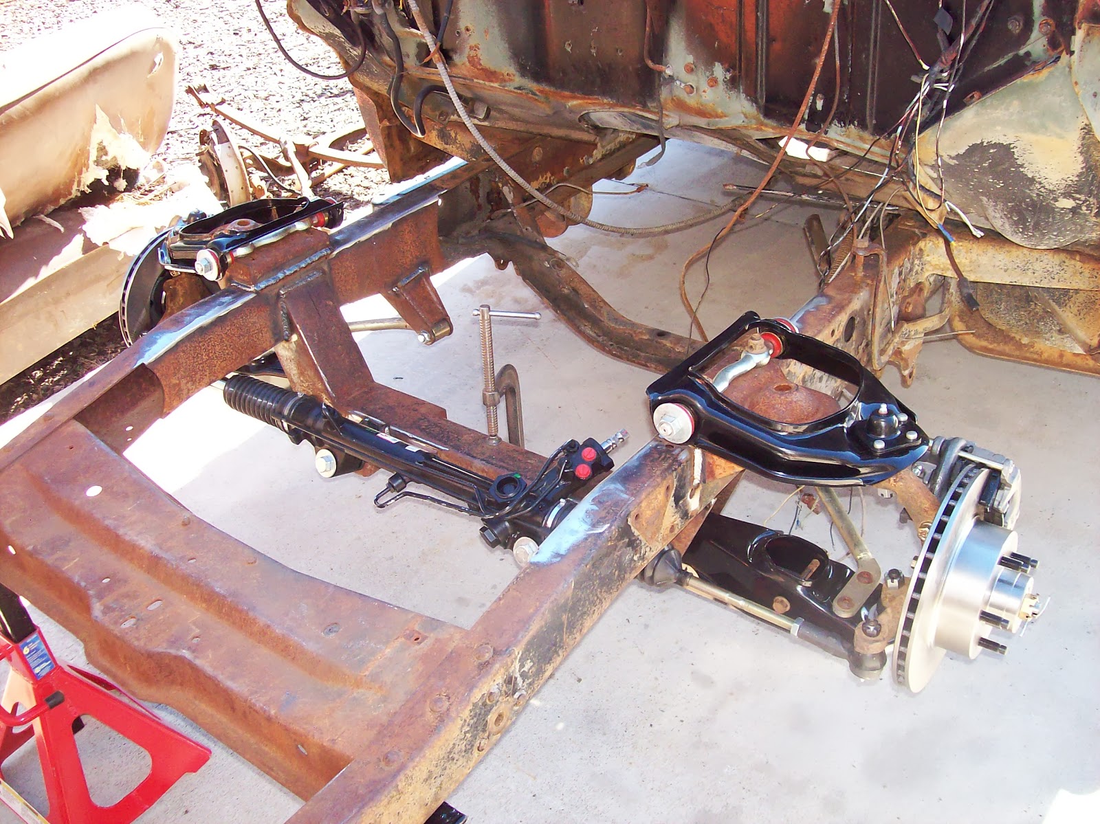 Reel Rods Inc Finished The Front Suspension On Franks 55 Ford F100