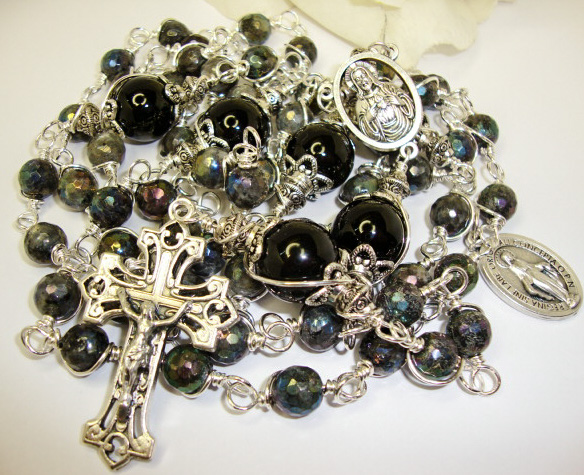 Etsy Rosary Guild Team Catholic Rosary, Labrodite and