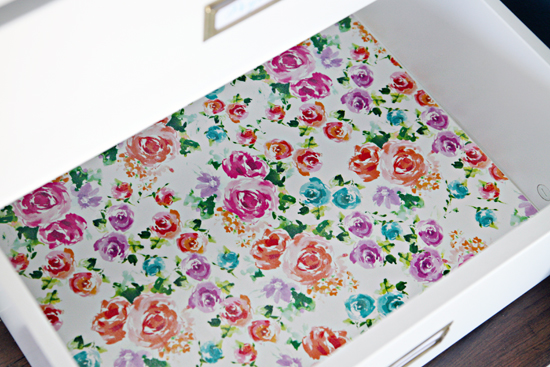 Our Hopeful Home: How To Make Drawer Liners With Contact Paper