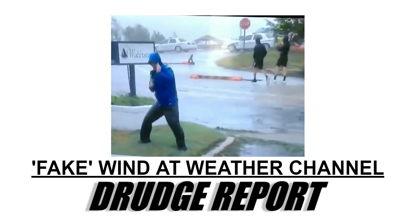 The News UNIT FAKE NEWS and NOW FAKE WEATHER REPORTS with HURRICANE