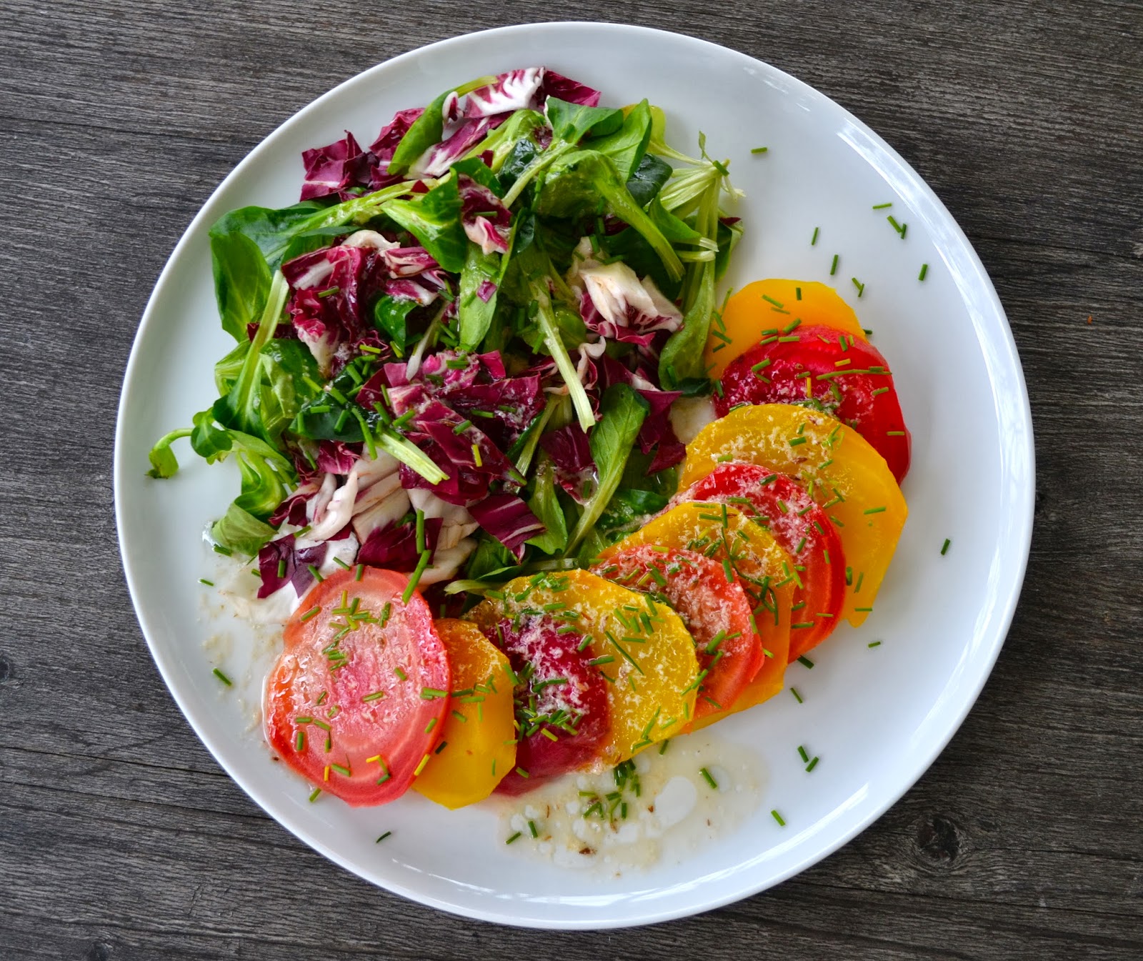 clubzimmer: Rote Bete Salat mit Meerrettich-Kümmel-Dressing