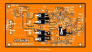 VU3WJM - Rahul: 4x IRF510 RF Amplifier