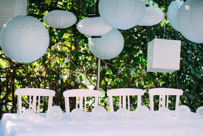 Decoración fiesta en blanco 