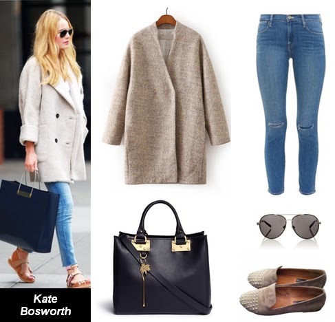 outfit, abrigo, coat, boyfriend, Kate Bosworth