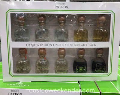 Enjoy a variety of tequila flavors with the Patron Tequila Limited Edition Gift Pack