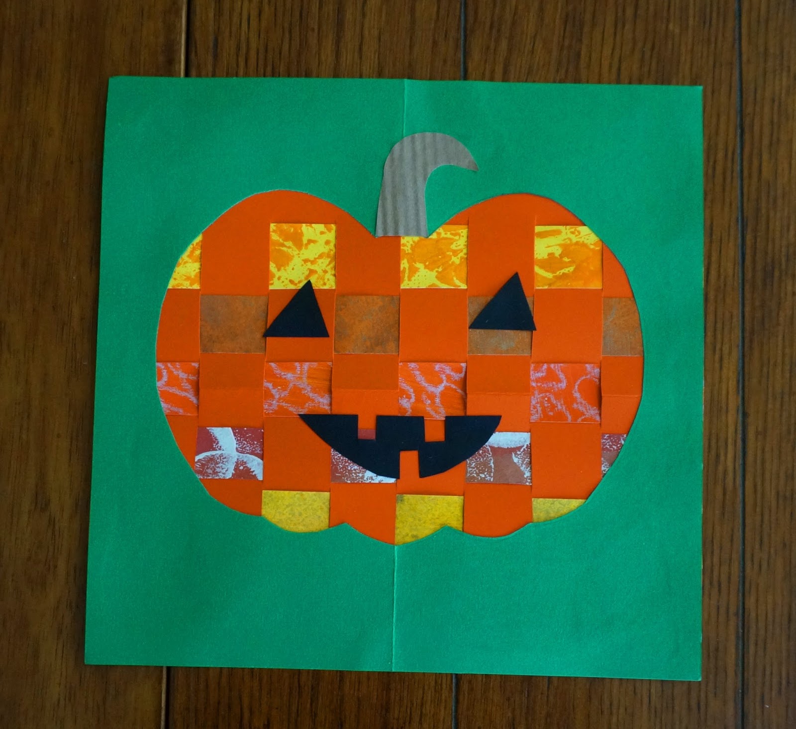 that artist woman Fall Weaving with Grade 1